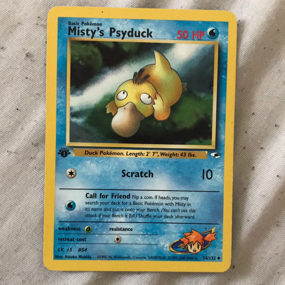 Misty’s Psyduck Pokémon card